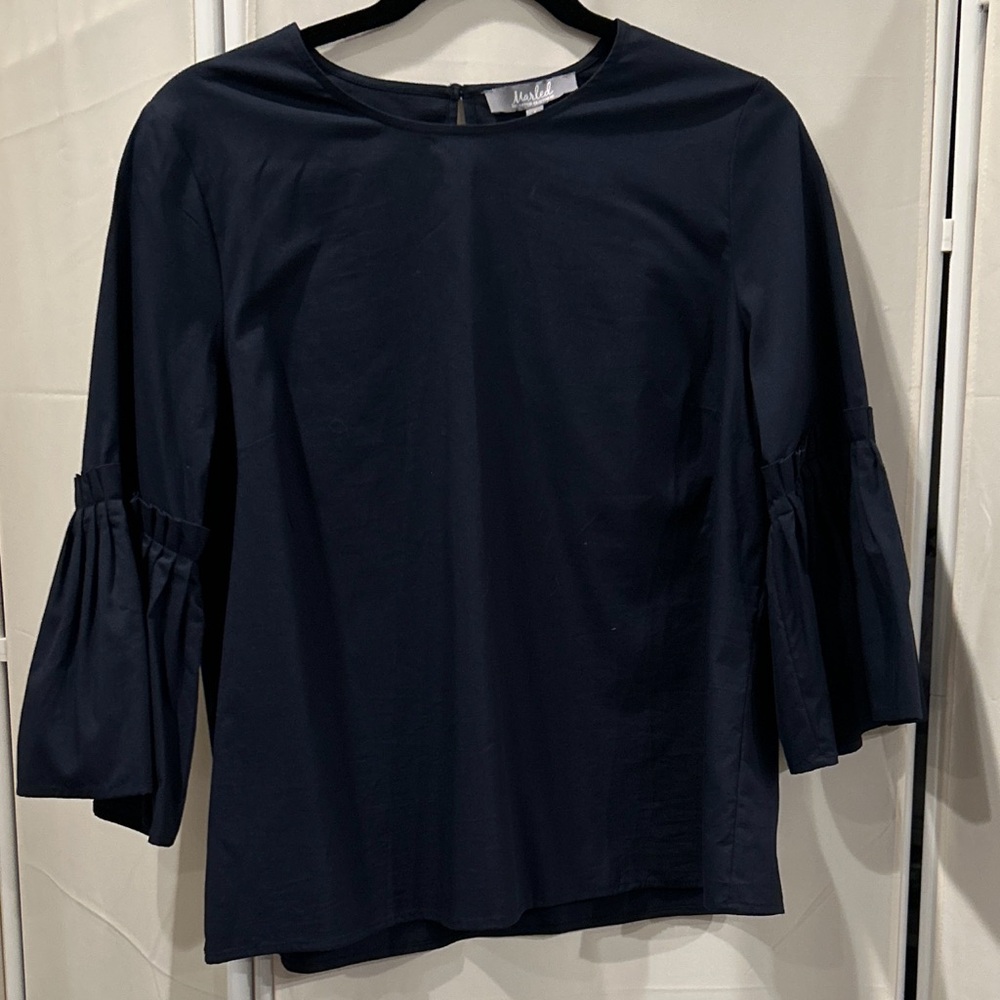 Marled, Navy Women's Top